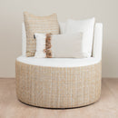 Ronde velours fauteuil 80cm