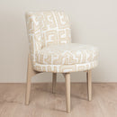 Luxe stoel met houten onderstel