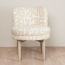 Luxe stoel met houten onderstel