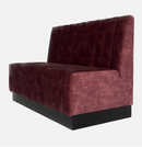 Wandbank met verticale banen