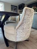 Luxe ronde eetkamerstoel