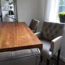 Luxe barstoel met armleuningen en capitons