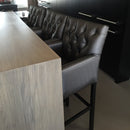 Luxe barstoel met armleuningen en capitons