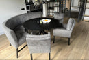 Ronde eetkamerbank