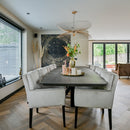 Velours eetkamerstoel