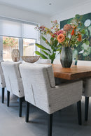 Velours eetkamerstoel