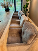 Velours eetkamerstoel