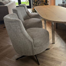 Luxe ronde eetkamerstoel