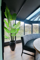 Moderne ovale eetkamerbank