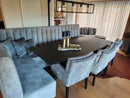Wandbank met verticale banen