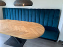 Wandbank met verticale banen
