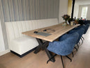 Wandbank met verticale banen