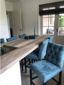 Barstoel met veloursstof