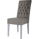 Eetkamerstoel met hoge rugleuning en knopen