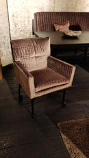 Eetkamerstoel op maat met wieltjes