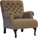 Fauteuil met knopen op maat