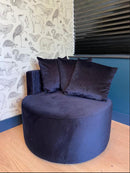 Fauteuil velours stof