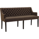 Landelijke eetkamerbank met capitons