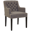 Landelijke eetkamerstoel met capitons op maat