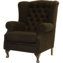 Landelijke fauteuil met capitons