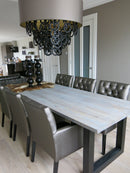 Luxe stoel op maat met knopen