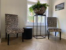 Luxe stoelen met zebra stof op maat