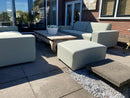 Maatwerk buitenbanken in luxe outdoor stoffen