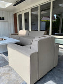 Outdoor bankstel en fauteuil op maat buiten