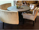 Ronde eetkamerbank