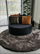 Ronde velvet fauteuil