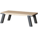 Salontafel met zwarte poten op maat