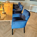 Velours eetkamerstoel
