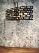 Zarzo lamp met kristalglas